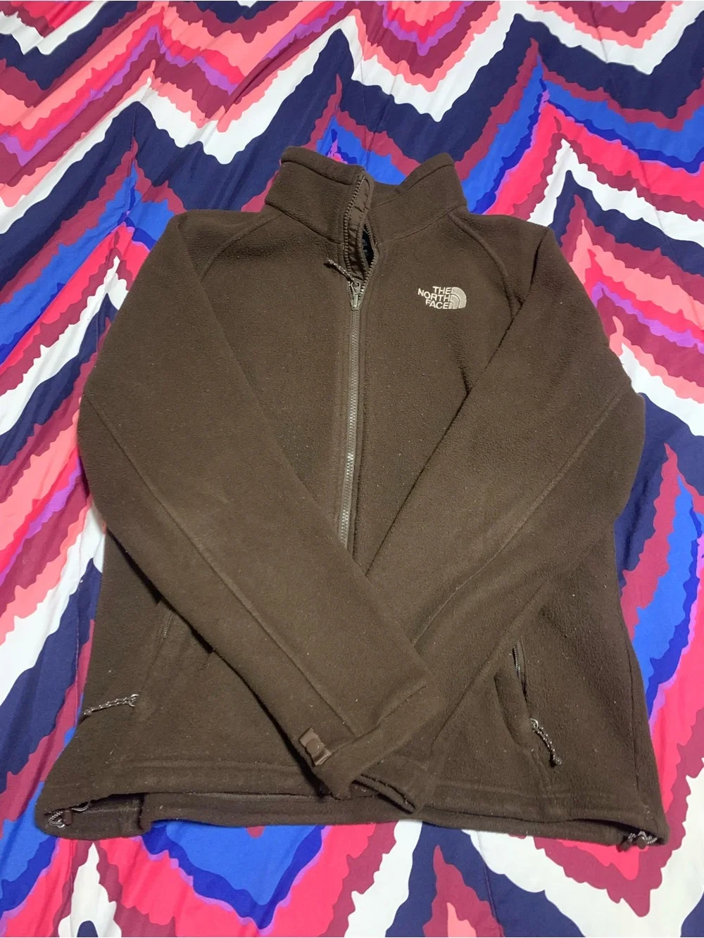The North Face Brown Full-Zip Fleece Jacket